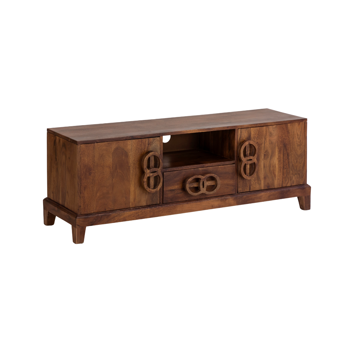 Meuble TV en bois d'acacia Quilla