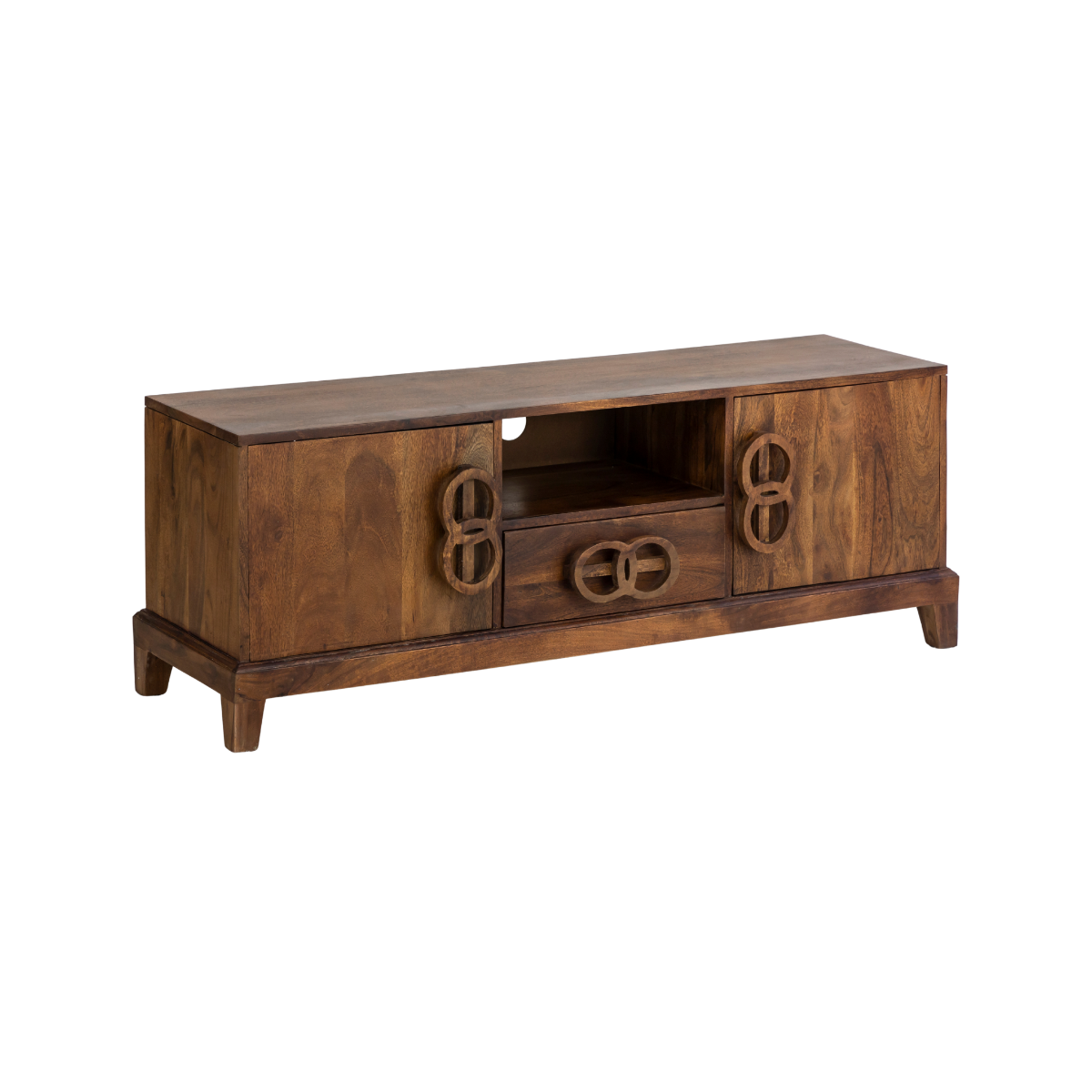 Meuble TV en bois d'acacia Quilla