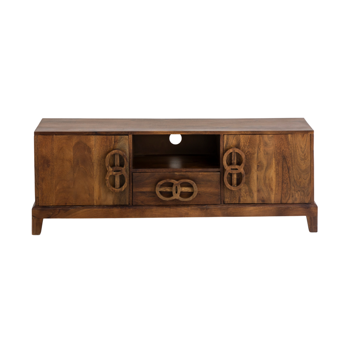 Meuble TV en bois d'acacia Quilla