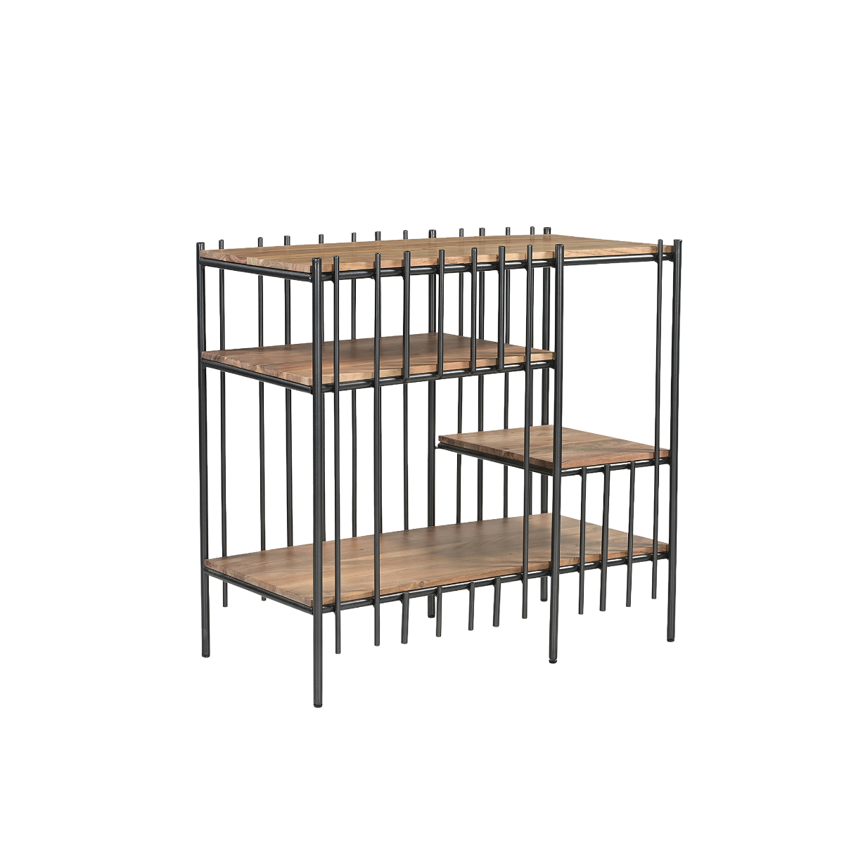 Console en bois d'acacia et métal 80 cm Avalia