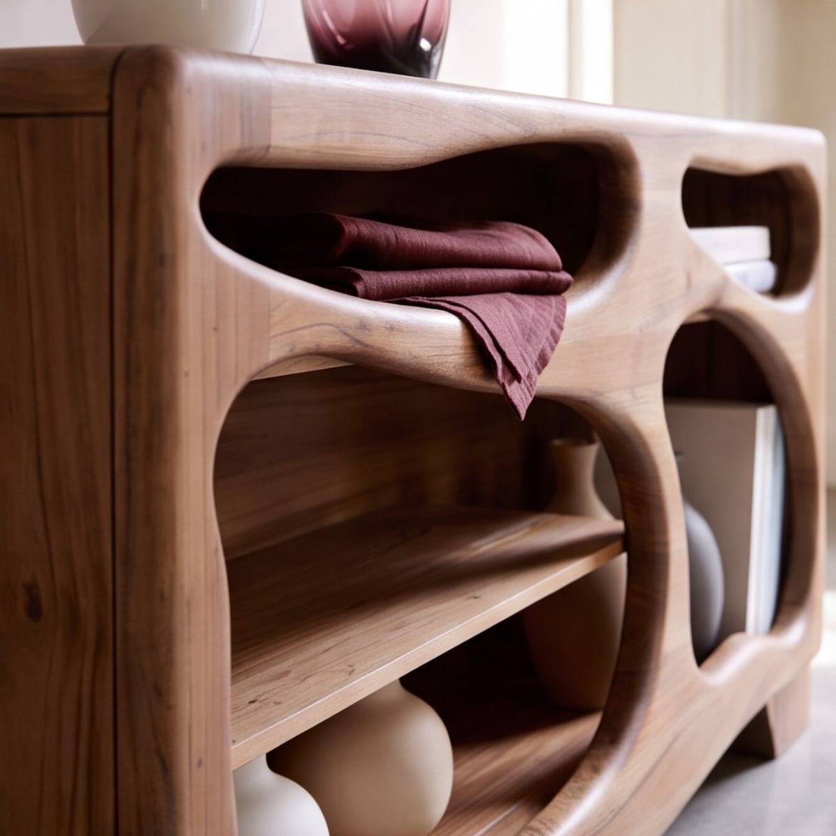 Buffet en bois d'acacia Trinite