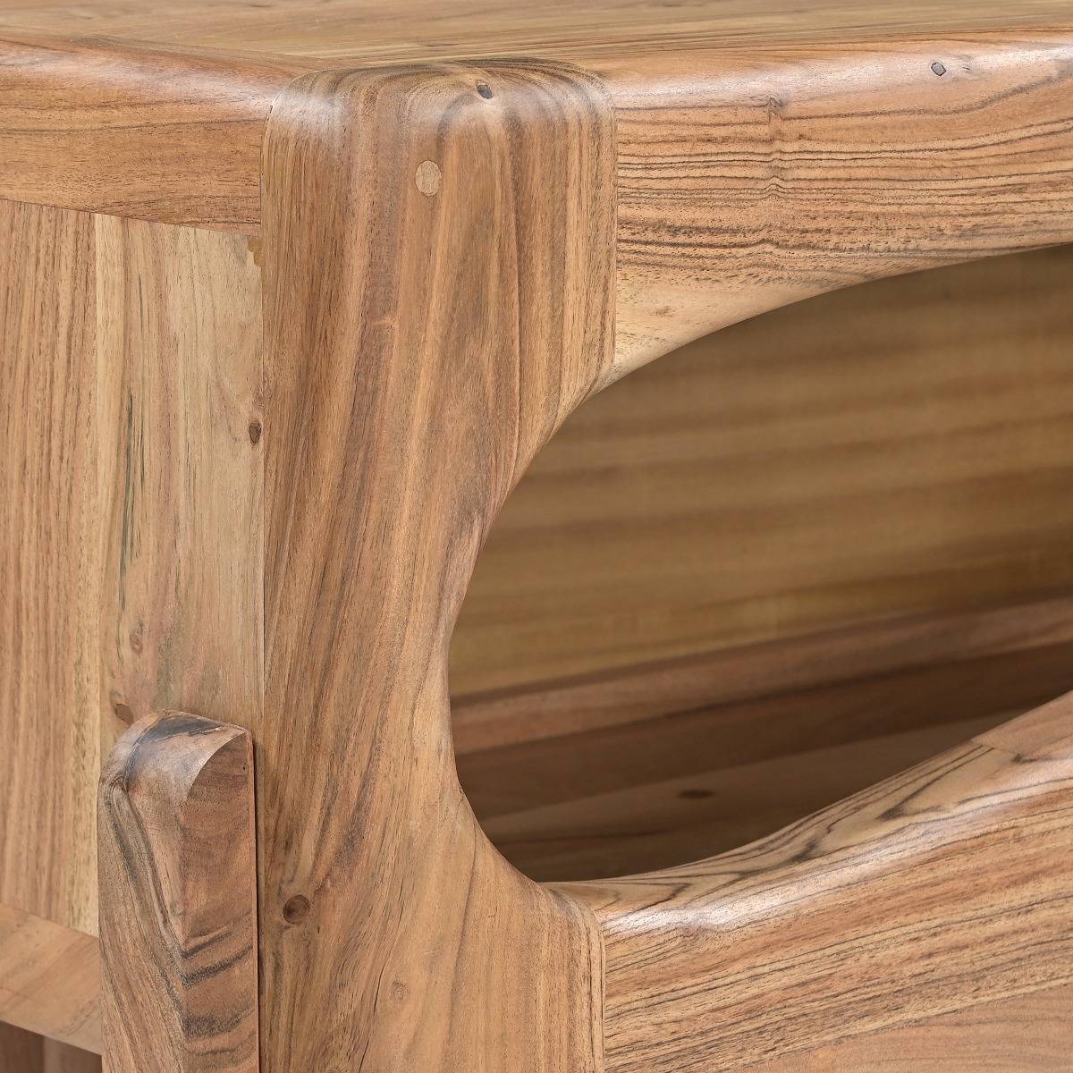 Meuble TV en bois d'acacia Trinite