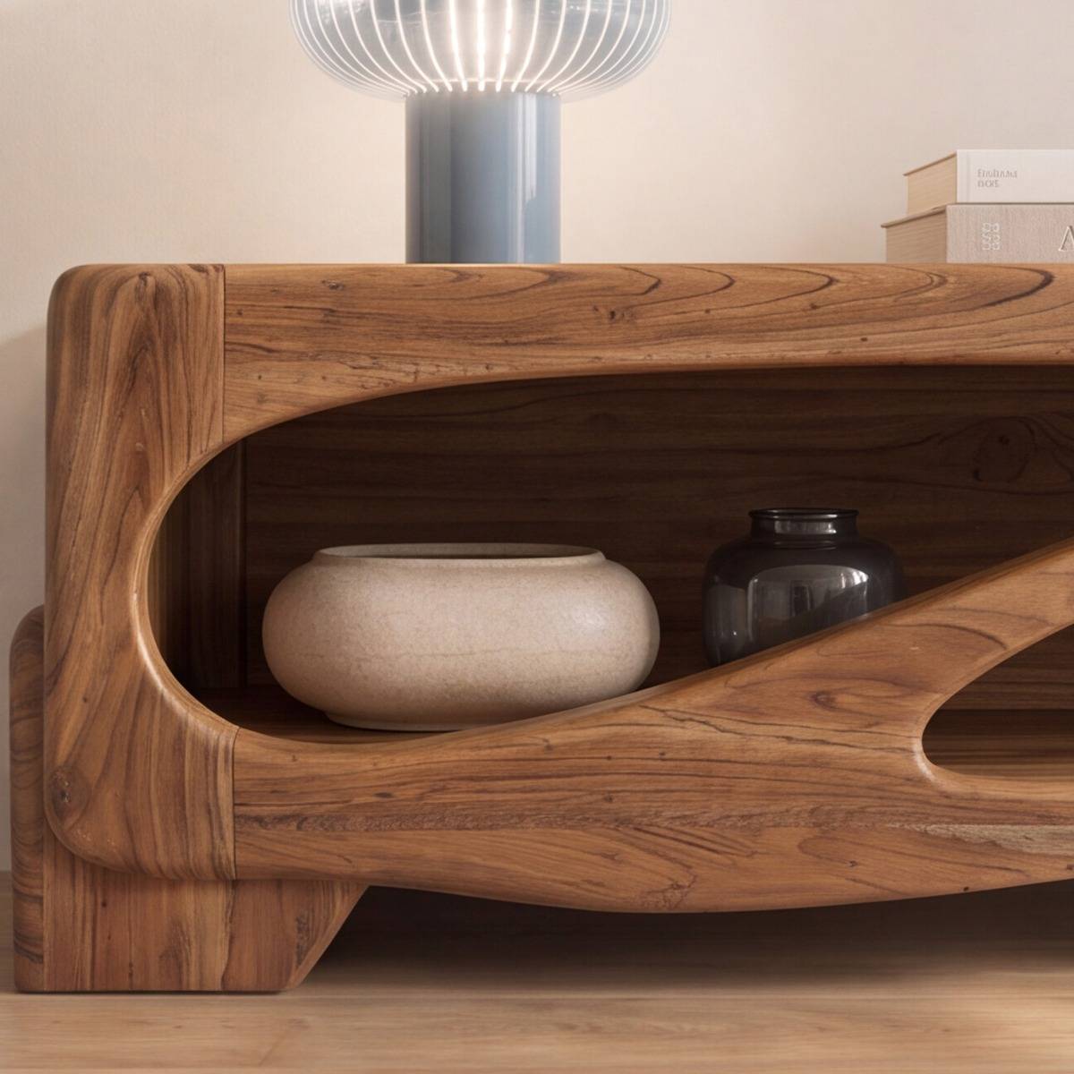Meuble TV en bois d'acacia Trinite