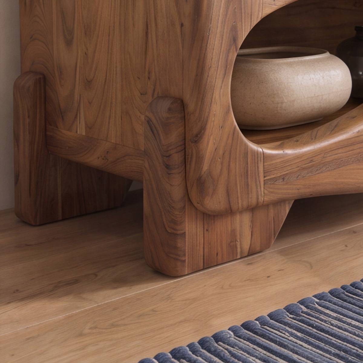 Meuble TV en bois d'acacia Trinite