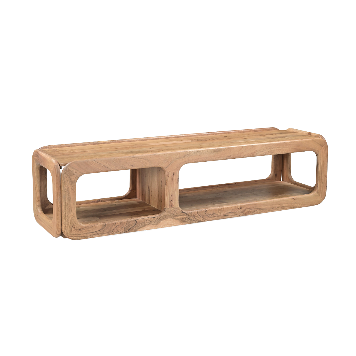 Meuble TV en bois d'acacia Trinite