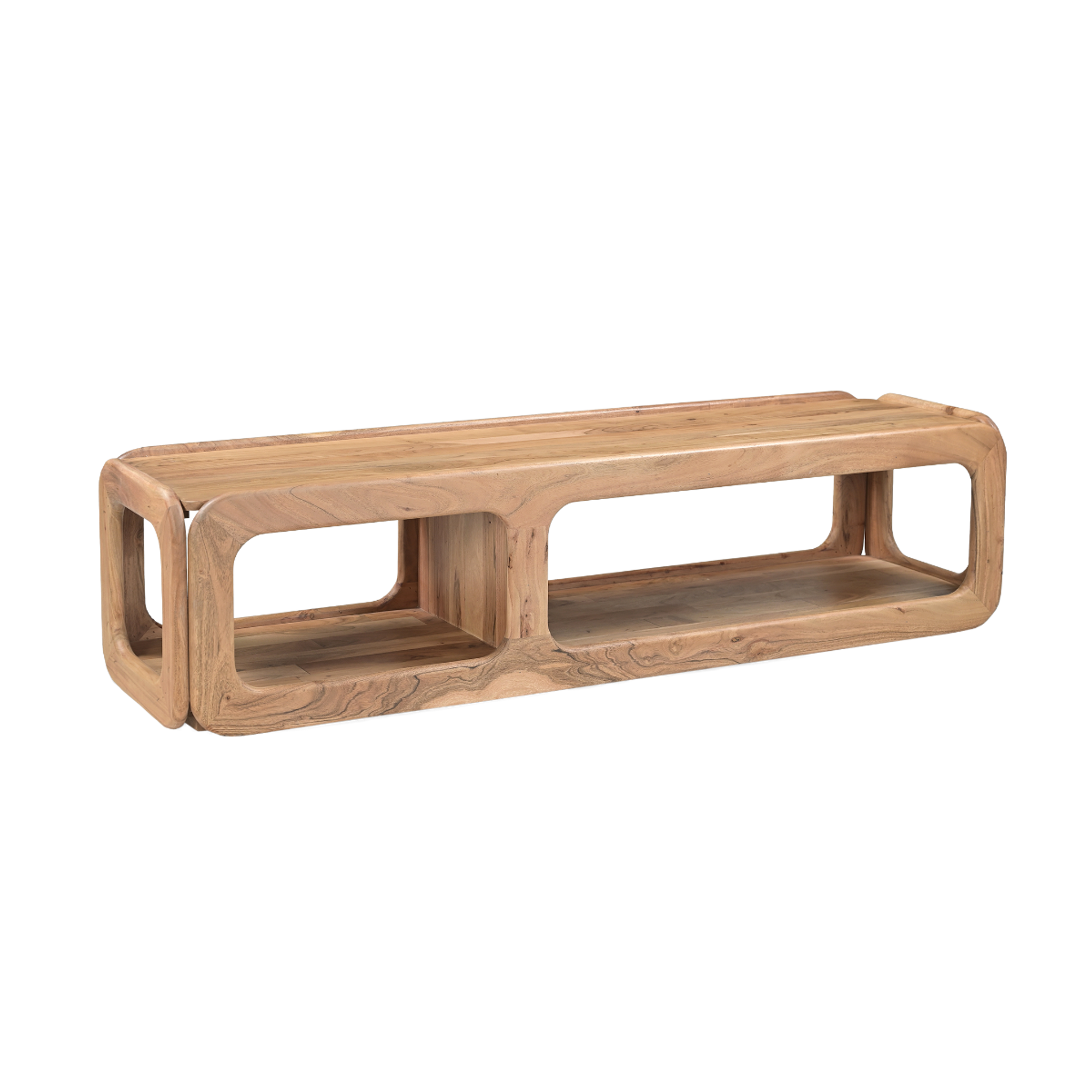 Meuble TV en bois d'acacia Trinite