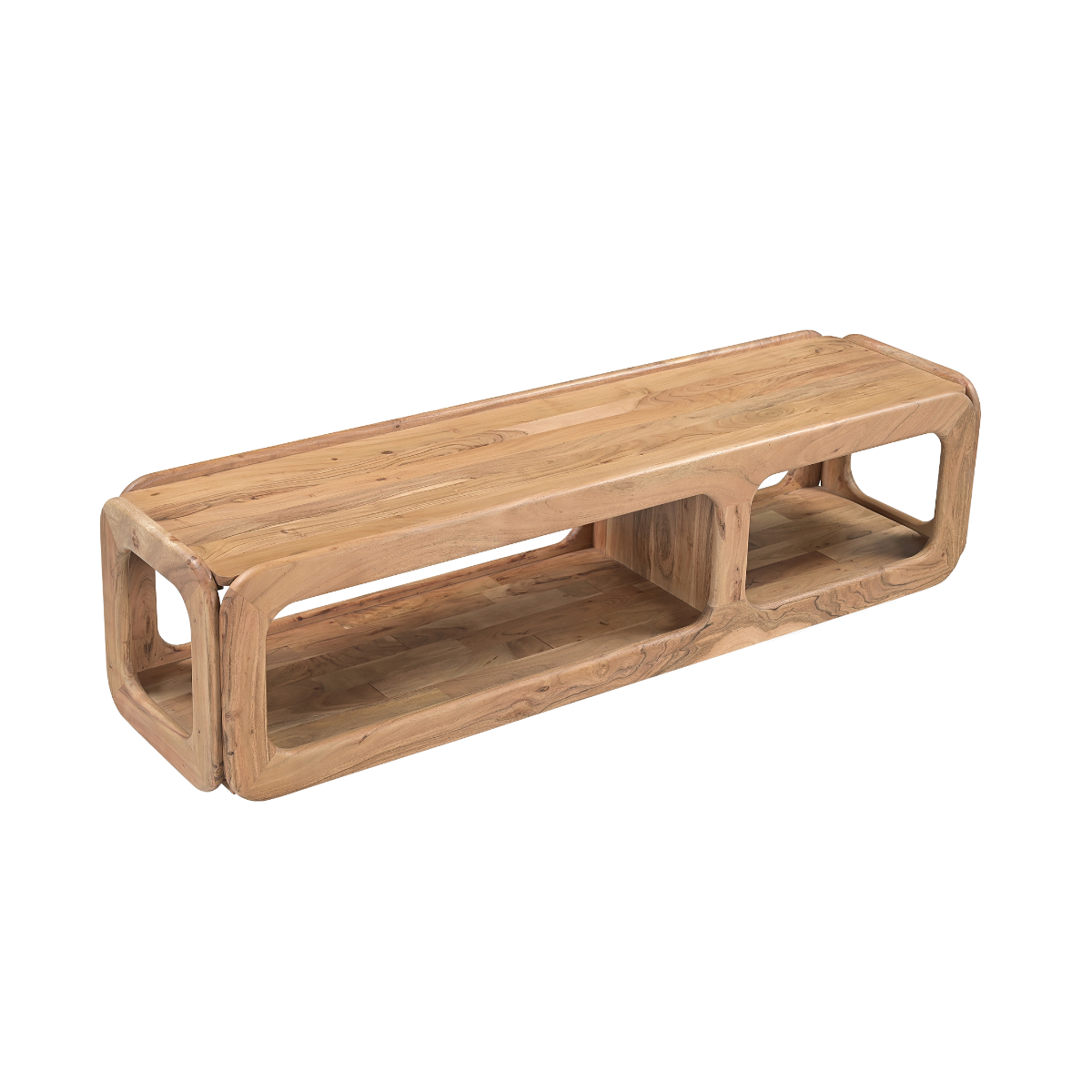 Meuble TV en bois d'acacia Trinite