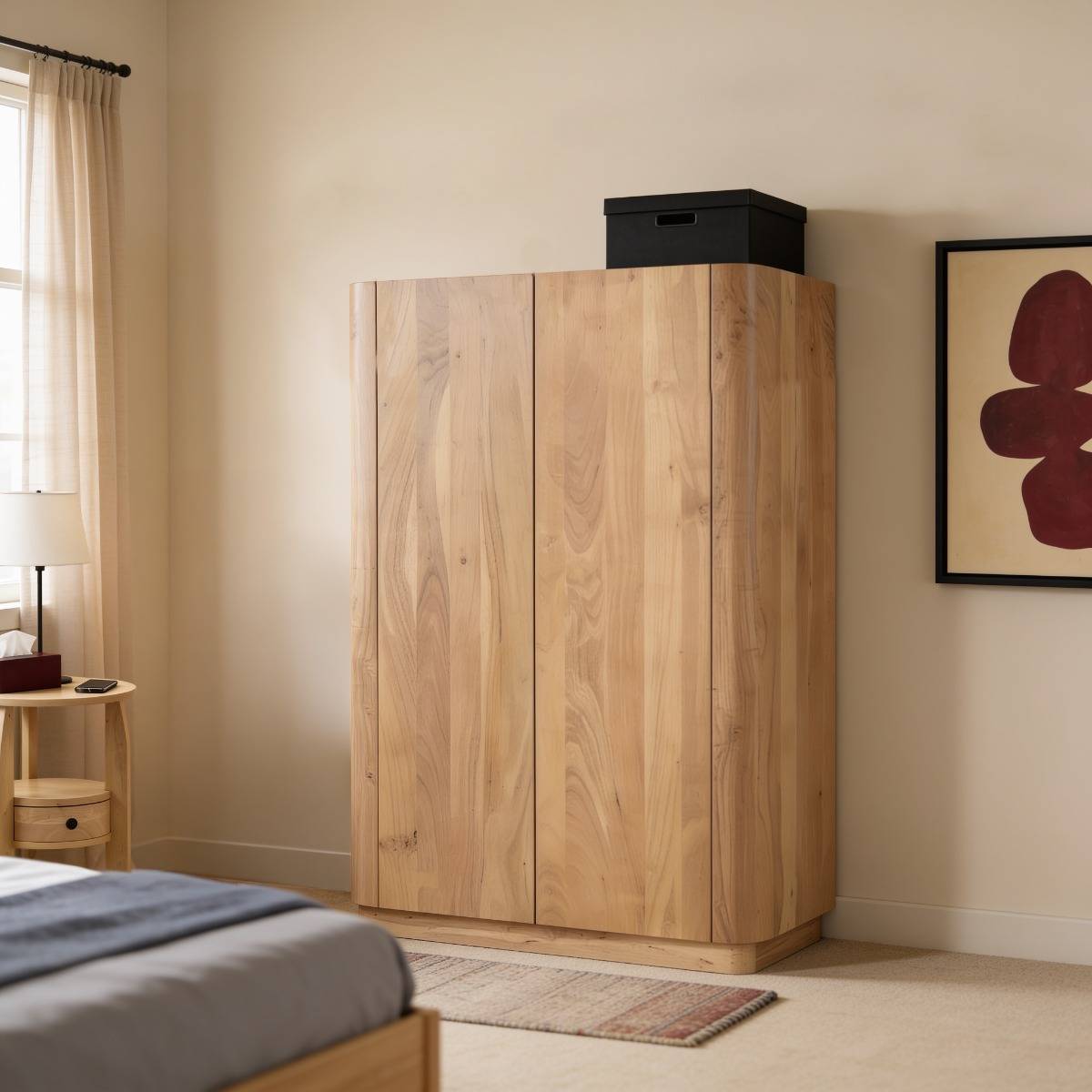Armoire en bois d'acacia Idrissa