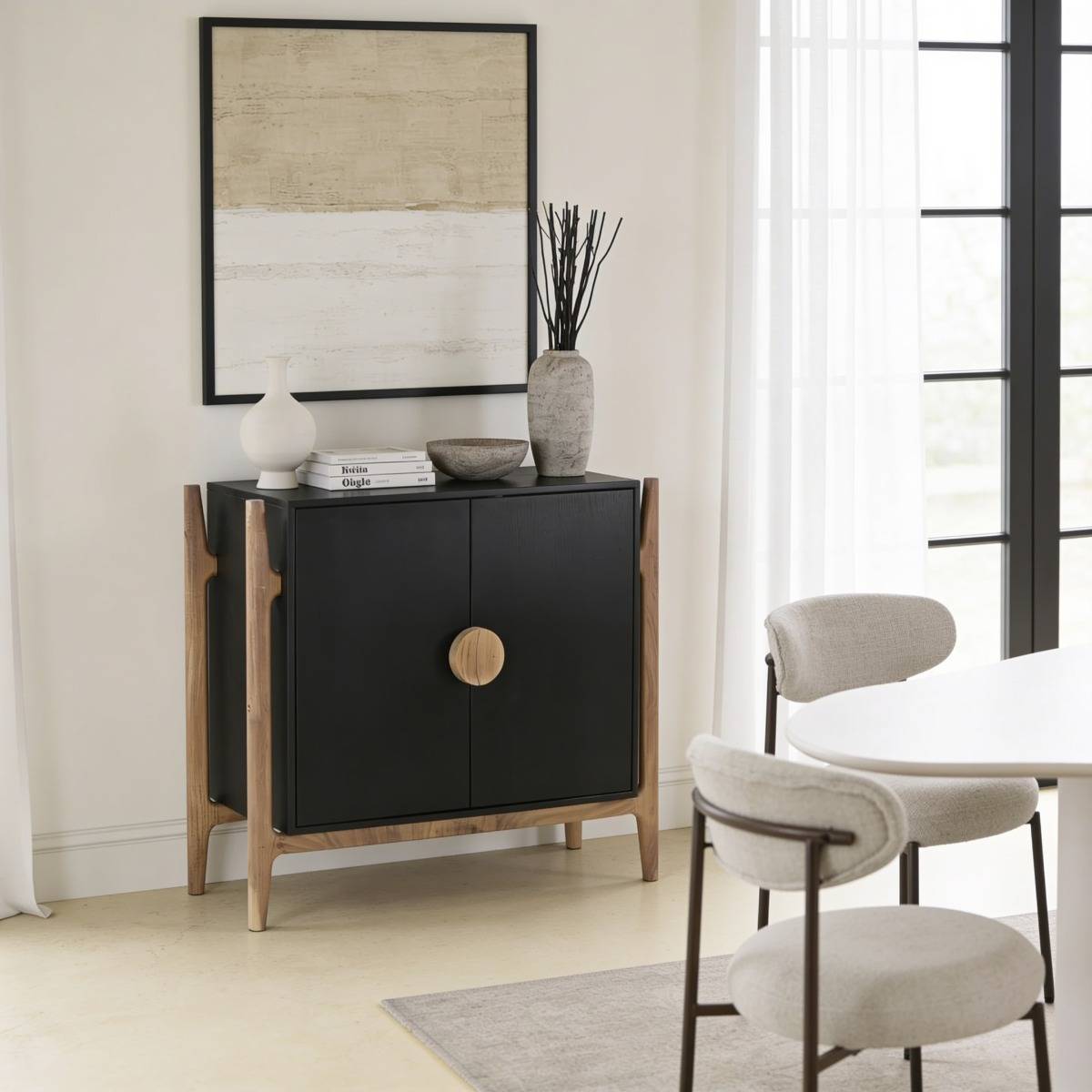 Buffet en bois de manguier et pieds en acacia Imani