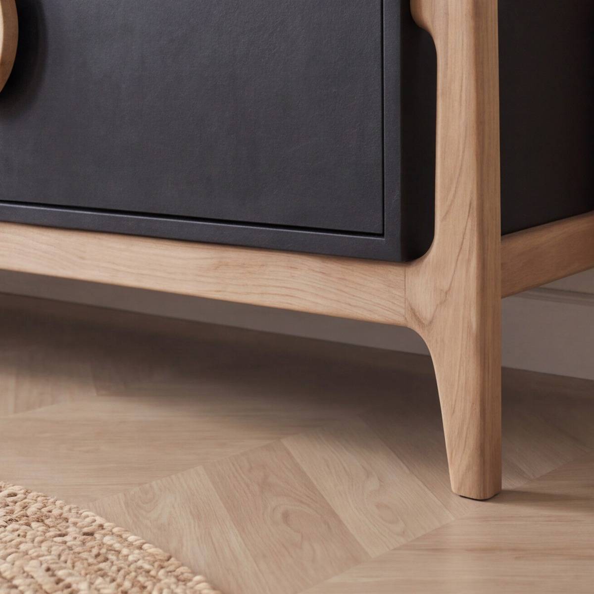 Meuble TV en bois de manguier et pieds en acacia Imani