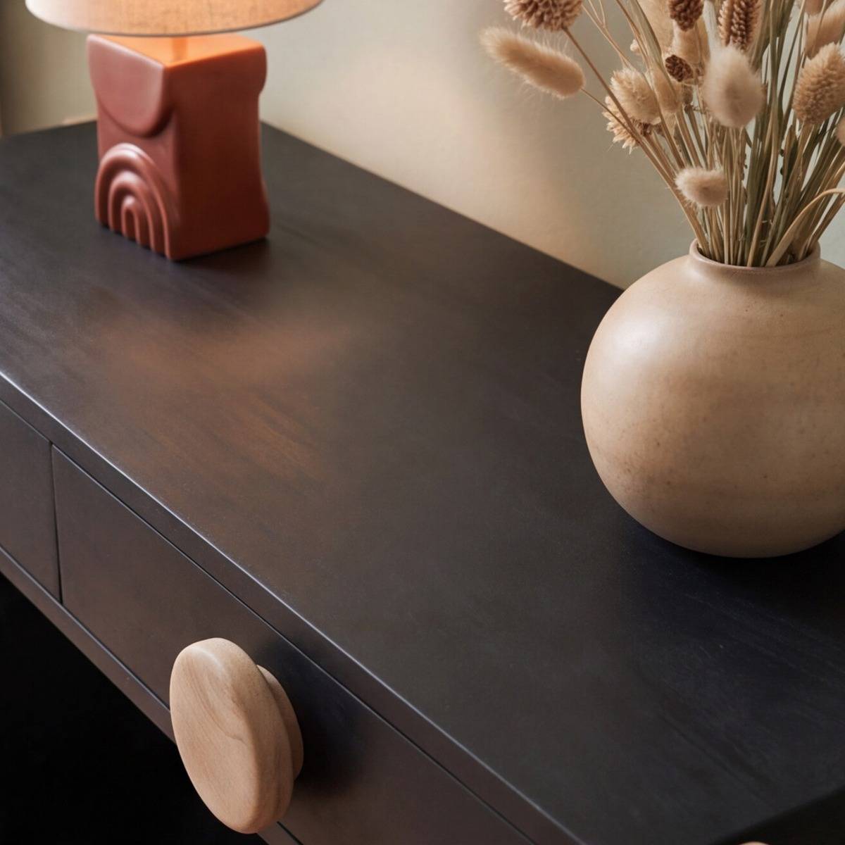Console en bois de manguier et pieds en acacia Imani