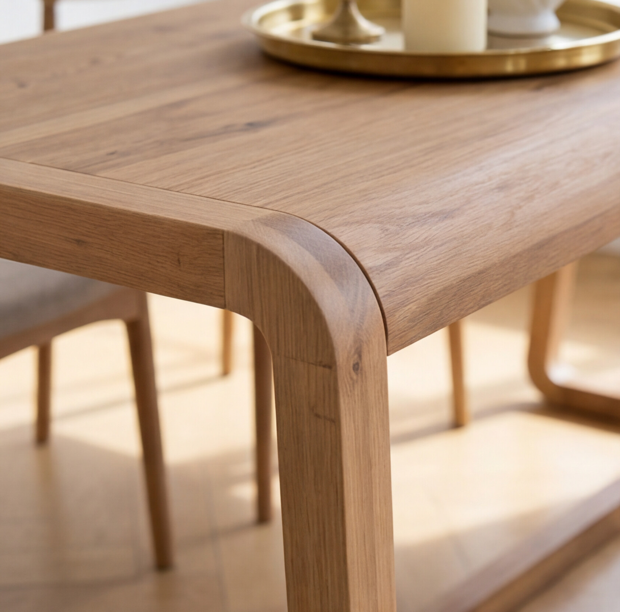 Table à manger en bois d'acacia Kalani