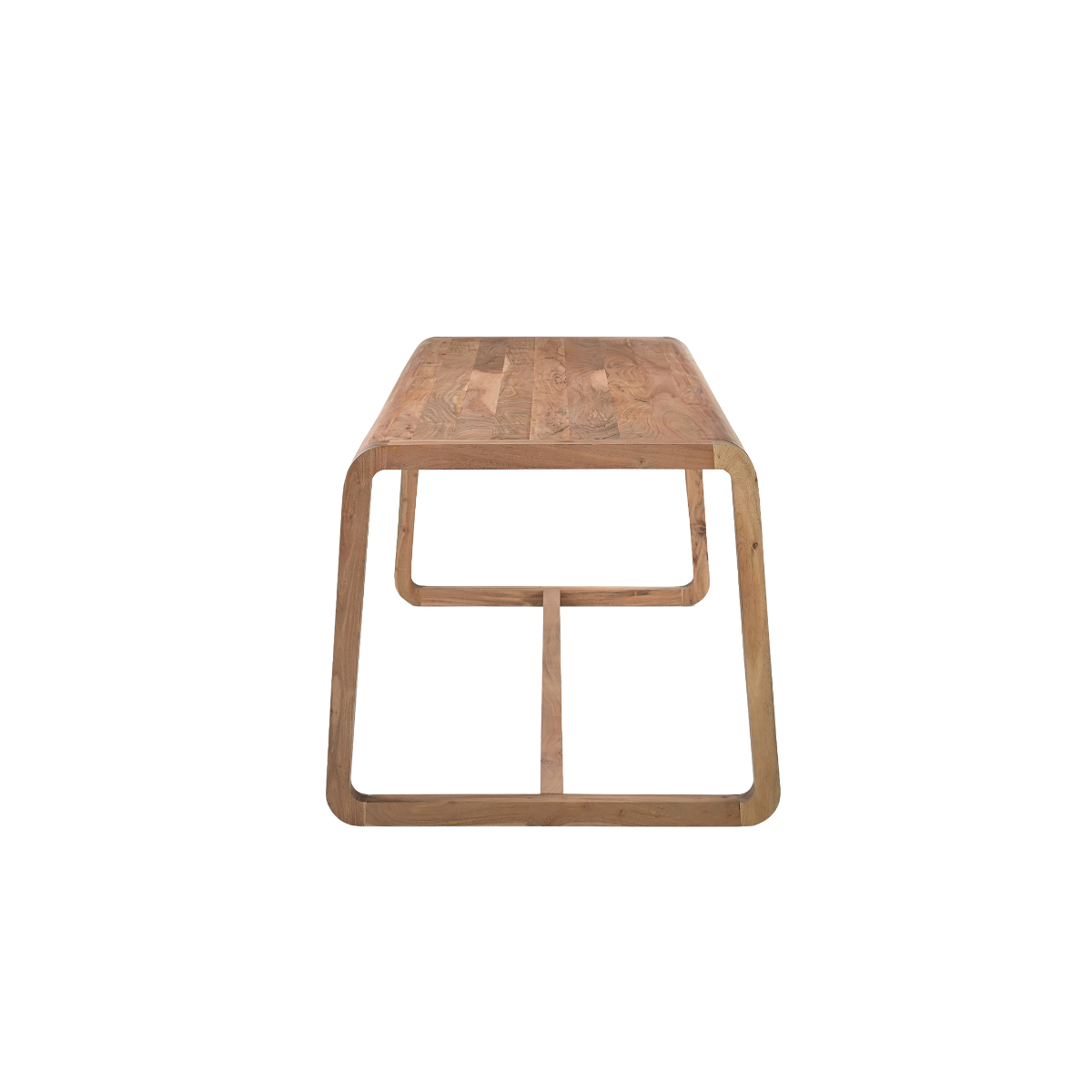 Table à manger + 2 bancs en bois d'acacia Kalani