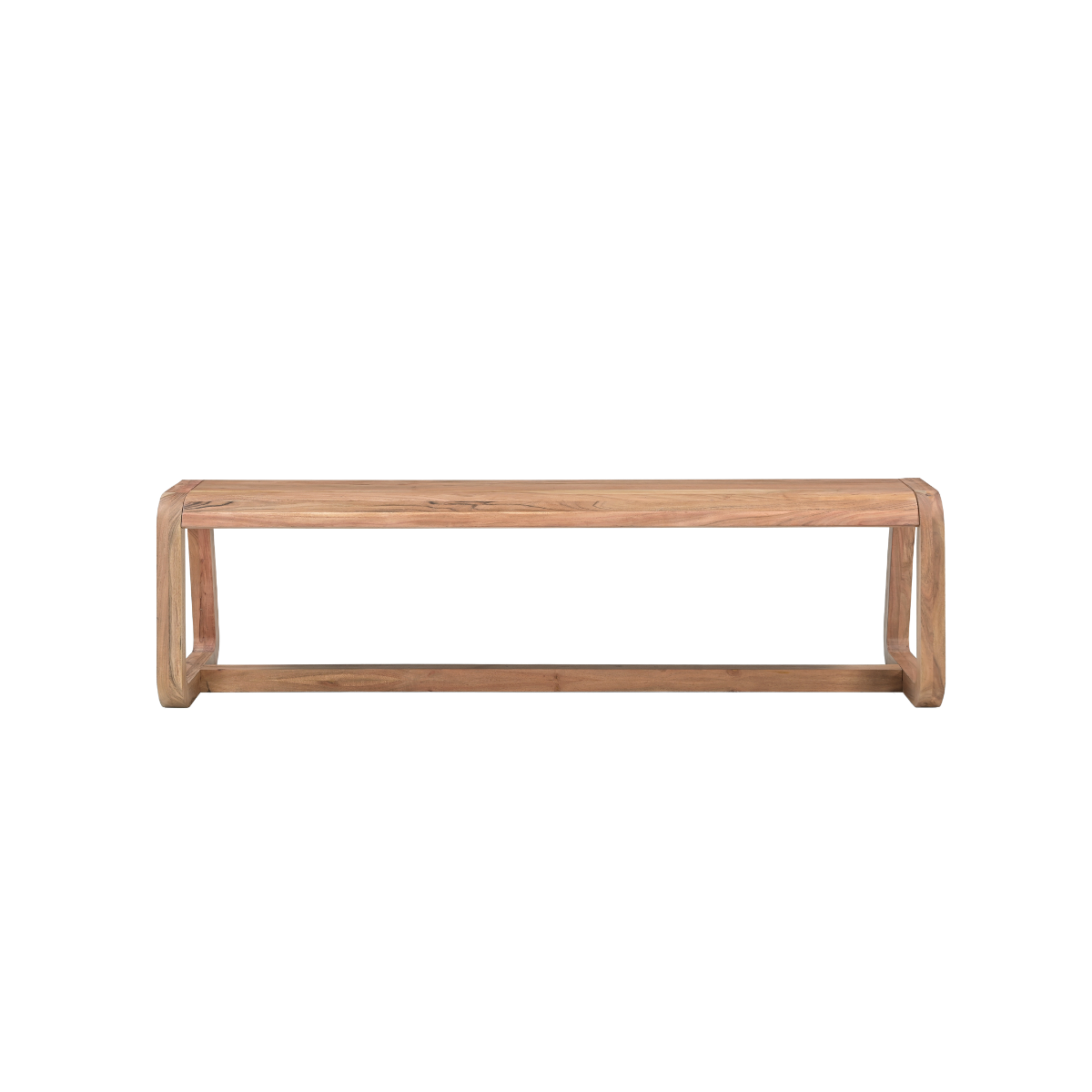 Table à manger + 2 bancs en bois d'acacia Kalani